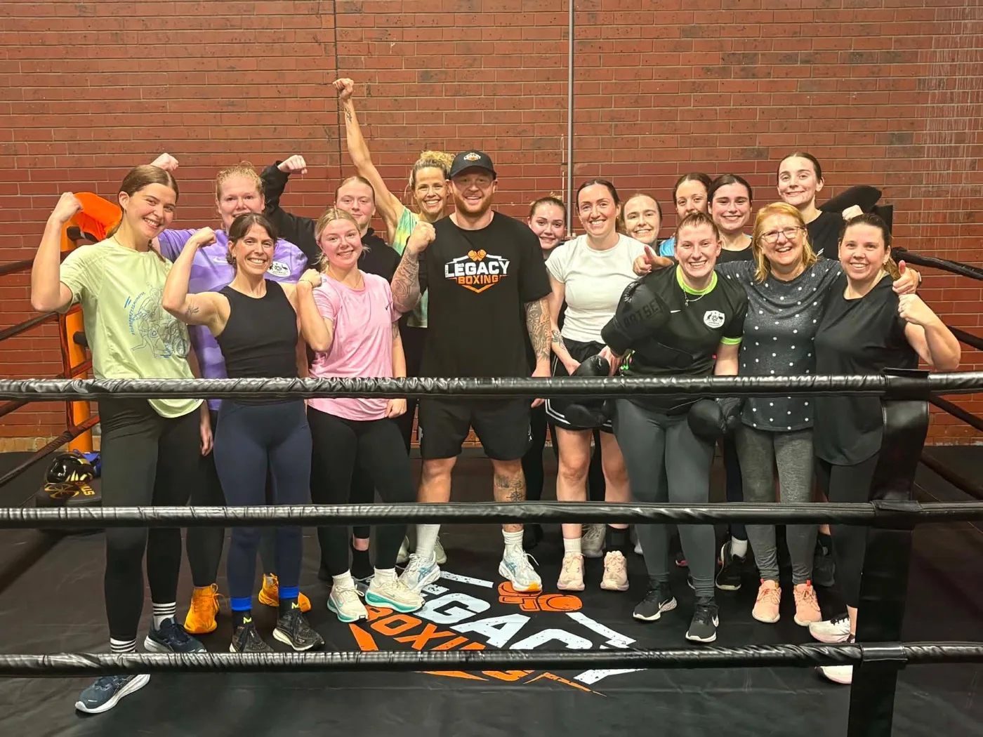 Women's boxing group class at Legacy Boxing Grovedale